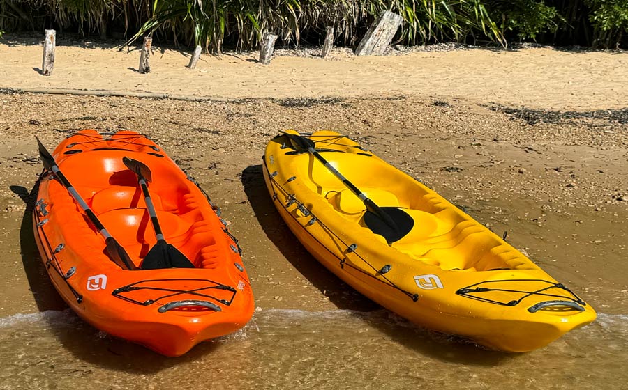 Kayaks supplied by Chamfuta Villa